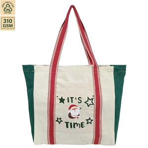 กระเป๋าผ้าแคนวาสฝ้าย 310 GSM สำหรับใส่ของขวัญ ขนาด 40x40x15 ซม. รับทำโลโก้ตามสั่ง ขายส่ง OEM แบรนด์ส่วนตัว สั่งซื้อจำนวนมาก รุ่น SNCH161 - Product Image 1