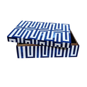 Boîte à bijoux artisanale en os incrusté, motif floral marocain, écologique, pour rangement décoratif, décoration de table, nouvel an - Product Image 1