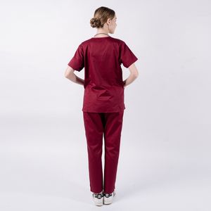 Pantalones de Enfermería Elásticos Personalizables para Mujer, Estilo Jogger, Estampado Digital, Tela Twill, Diseño OEM Vietnamita para Hospitales y Cirugía - Product Image 3