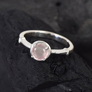 2026 New Arrival Design 925 Sterling Silver Natural Rose Quartz Gemstone Fashionable <b>Crystal</b> Jewelry Wedding Fine <b>Ring</b> For Women - Product Image 2