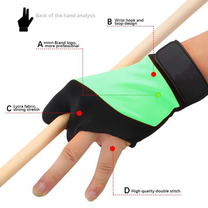 Gants de billard professionnels à trois doigts, fins, respirants, antidérapants, pour la compétition, nouvelle collection - Product Image 4