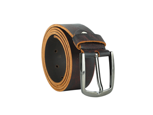 Cinturones de Cuero Vacuno de Grano Completo de Lujo del Fabricante PINDIAN, Cinturón Sencillo Cómodo para Uso Casual - Product Image 4