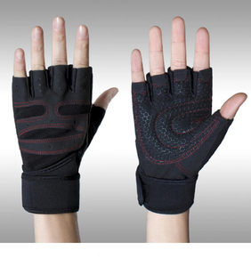 Lightweight Professional Wholesale Custom Half-finger PU Leather Weightlifting <b>Gloves</b> for Men-Waterproof Breathable Closure Gym - Product Image 6