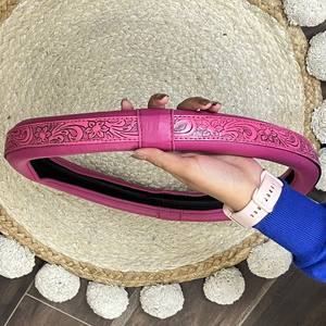 Funda de Cuero Genuino Premium para Volante, Estilo Western Hecha a Mano, Protector Universal Antideslizante y Duradero para Volante de Coche - Product Image 5