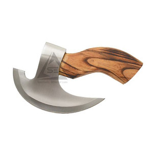 OEM Service Latest Design Pizza Cutting <b>Axe</b> Wood <b>Handle</b> Stainless Steel Blade High Quality in Stock Hot Sale - Product Image 5