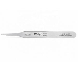 Pince à épiler à long bec 8140 en acier inoxydable, pointe angulaire à 45 degrés, anti-acide, antimagnétique, pour la fabrication de bijoux de haute qualité - Product Image 3