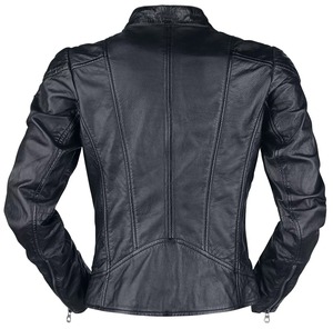 Men's Genuine Leather <b>Jacket</b> Stand Collar Zipper Closure <b>Slim</b> <b>Fit</b> Windproof Autumn Wear - Product Image 6