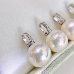 Collar de Perlas de Agua Dulce Naturales de 11-12 mm con Colgante de Plata de Ley S925, Lujo Ligero, Diamante Brillante, Cadena Individual Premium - Product Image 4