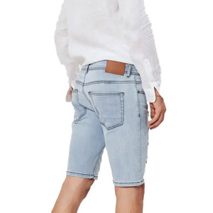 Shorts pour femmes en tissu doux, effet délavé, respectueux de l'environnement, avec logo personnalisé, coupe décontractée - Product Image 2