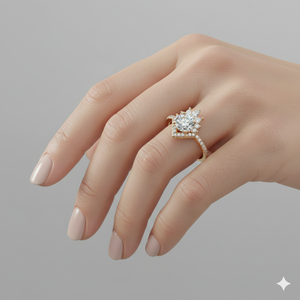 แหวนหมั้นเพชรทรงซันเบิร์สท์ - Product Image 5