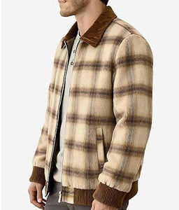 Chaqueta de Franela Vintage con Forro Grueso, Estampado de Camuflaje a Cuadros, Bolsillo Frontal en el Pecho, Capucha con Peluche Cálido, Impermeable, Estilo Urbano, para Hombre, Invierno - Product Image 3