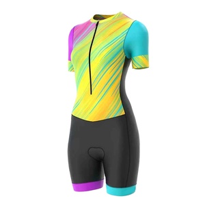 Wholesale Swift Dry Custom Sublimation Printing Triathlon Suit Women Short Triathlon Clothing <b>Cycling</b> Sets For Women - Product Image 4
