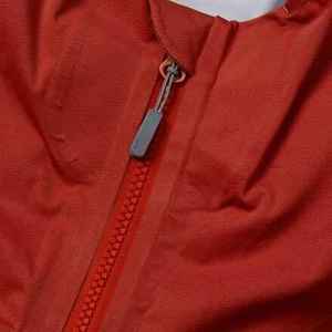 Veste en polaire rouge pour homme, col montant, fermeture éclair, coupe-vent, décontractée, couleur unie, polyester, coupe régulière - Product Image 3