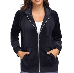 Wholesale Custom Made Womens Cropped Zip Up Red Color <b>Hoodie</b> Zipper Up <b>Velour</b> Sweatshirt Crop Top Hooded For Girls - Product Image 5