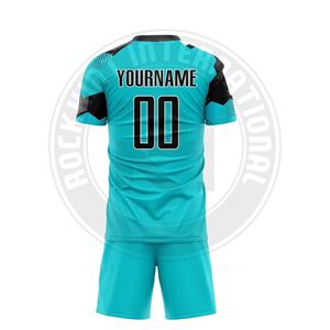 Conjunto de Uniforme de Fútbol Moderno, Jersey y Pantalones Cortos de Tela Elástica Resistente para Entrenamientos, Partidos y Juego Diario - Product Image 2