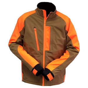 High Vis Orange Brown Hunting <b>Jacket</b> Waterproof Windproof Outdoor Softshell Coat for Shooting Hiking Sportswear Wholesale - Product Image 1
