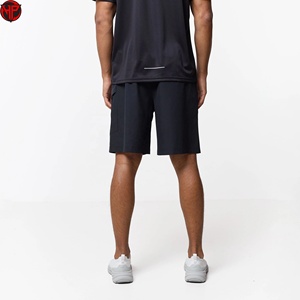Ensemble de shorts de sport pour homme, écologiques, 100% coton, motif uni numérique, légers, avec cordon de serrage à la taille, pour la course à pied et l'entraînement décontracté - Product Image 6