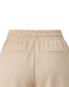 Custom Beige Wide Leg Pants Women Casual High Waist <b>Drawstring</b> <b>Trousers</b> Loose Fit Straight Pants Comfortable Lounge Wear Fashion - Product Image 6