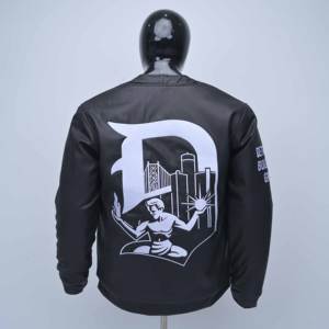 Chaqueta de Hombre de Alta Calidad, Estilo Universitario, Negra, de Piel de Oveja, Resistente al Viento, Forrada de Felpa, para Uso Casual al Aire Libre y Trabajo - Product Image 2