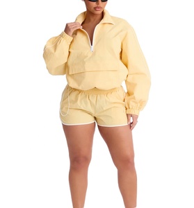 Chaqueta Cortavientos de Nailon para Mujer con Logotipo Personalizado de Calidad Premium, Transpirable, con Media Cremallera - Product Image 3