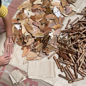 เครื่องมือขูดกัวซาไม้ราคาดีที่สุดสำหรับนวดหน้าและนวดตัว ชุดอุปกรณ์นวดบำบัดด้วยไม้ ขายส่งจากเวียดนาม - Product Image 6