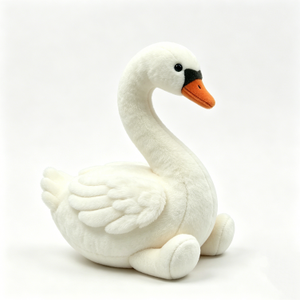 Peluche de cisne blanco, Cisne de peluche, Peluche de cisne realista, Lindo peluche de cisne - Product Image 1
