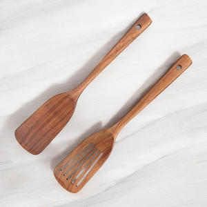 Espátulas para voltear alimentos, utensilios de cocina de madera, accesorios para restaurantes. - Product Image 6