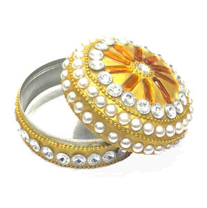 Mini boîte à bijoux en forme de perle, touche romantique pour bagues de fiançailles ou cadeaux de demande en mariage, organisateur de bijoux indien, boîte à bibelots - Product Image 6