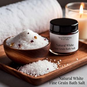 Sal de Baño del Himalaya Natural Blanca de Grano Fino Tallada, Terapia de Spa con Minerales Vitales, Relajante Baño Corporal, Cristales Suaves para Bienestar - Product Image 6