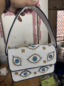 Style bohème indien Designer grande capacité fait à la main femmes sac de messager soirée Shopping pochette perlée Style Boho en gros - Product Image 6