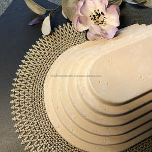 Collier ras du cou brodé de perles de verre faites à la main de luxe bijoux en perles pour vêtements de mariée, soirées, - Product Image 4