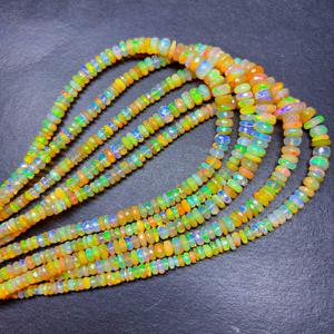Perles d'Opale Naturelle pour la Fabrication de Bijoux, Pierres Précieuses Multicolores 6mm 7mm 8mm, Brins de 14 Pouces, Personnalisables, Service d'Échantillonnage K Gems - Product Image 3