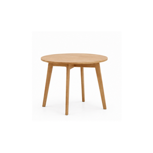 Ensemble de salle à manger rond en teck de luxe ARTERRA, design scandinave, table et fauteuils écologiques modernes pour la maison, la villa et le café - Product Image 3