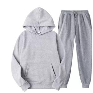 Ensemble de survêtement en polaire écologique pour hommes et femmes, pull à capuche grande taille, pantalons de survêtement à la mode, vêtements de jogging - Product Image 1