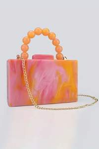 Sac de soirée bohème tendance en résine de haute qualité avec sangle écologique pour mariage, artisanat en résine, sacs pour femmes - Product Image 6