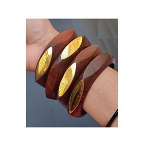 Brazaletes de Madera de Diseño, Joyería Elegante para Mujer, Accesorio de Moda Ligero y Cómodo - Product Image 4