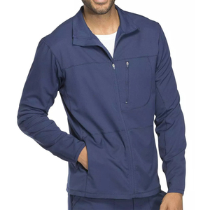 Men's <b>Scrub</b> Jacket Healthcare Unisex Nurse <b>Scrub</b> <b>Top</b> Long Sleeve Eco-Friendly Lightweight Woven High Quality Customizable Clinic - Product Image 3