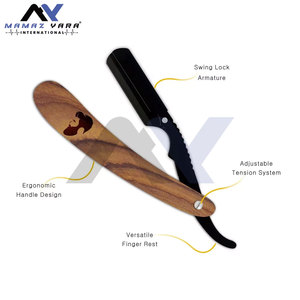 Navaja de Barbero Clásica de Acero Inoxidable con Filo Recto, Duradera, Ergonómica y de Precisión para el Afeitado Masculino - Product Image 4
