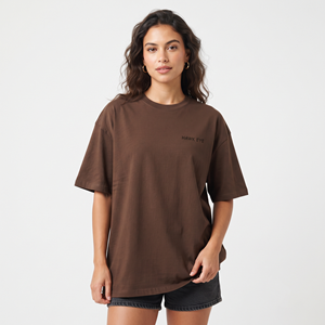 Women's Classic Oversized Crew Neck <b>T</b> <b>Shirt</b> Custom Logo Loose Fit Solid Color Casual Sports Summer Tee - Product Image 5