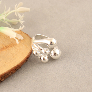 Anillos de Moda para Mujer, Joyería de Moda, Chapado en Plata de Ley 18k, Anillos de Burbuja Únicos y Modernos, Anillo de Lujo con Forma de Bola Más Vendido - Product Image 4
