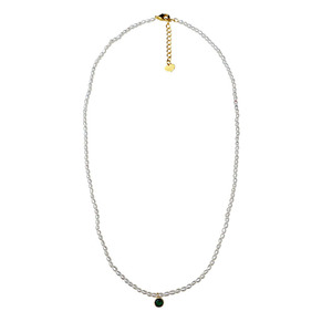 Collar de Perlas Naturales de Agua Dulce con Forma de Arroz, Estilo Lujoso y Ligero, con Partículas Simples y Voluminosas, Colgantes y Dijes Finos - Product Image 5