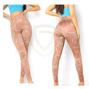 เลกกิ้งออกกำลังกายเอวสูงสำหรับผู้หญิง ดีไซน์ใหม่ ยืดหยุ่น กระชับ เหมาะสำหรับโยคะและฟิตเนส - Product Image 4