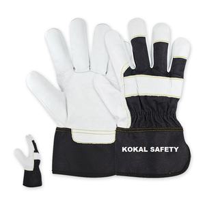 Gants de travail en croûte de cuir haute visibilité pour homme - Product Image 3