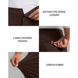 Pantalon de survêtement slim extensible pour homme 2026, 5 poches, idéal pour le golf, les loisirs, les voyages, le travail et les occasions habillées, technique imprimée - Product Image 5