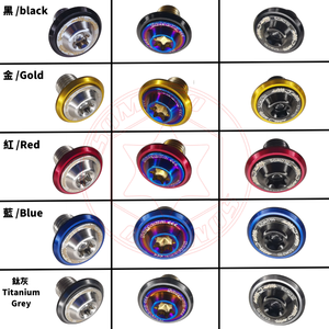 Bouchons de trou miroir en acier inoxydable SUS304 SOMOTO Taiwan |   Tête UFO M10 | 1 paire de vis à filetage droit |   Finitions brutes, TIB et BKP - Product Image 2