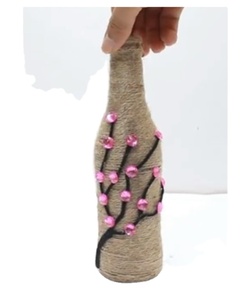 High Quality Customized Recycle Jute One <b>Wine</b> <b>Bottle</b> Elegant <b>for</b> Home Hotel Decor Usage in Wholesale Cheap Price Jute <b>Bottle</b> - Product Image 1