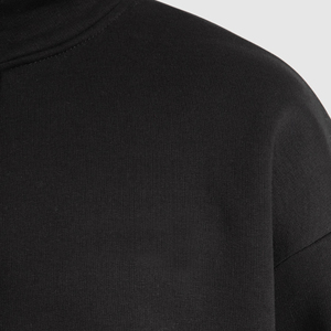 Sweat-shirt à capuche chauffant surdimensionné personnalisé, en molleton de coton, demi-zip, avec motif brodé, col montant épais - Product Image 6