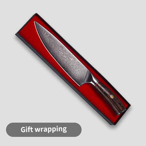 Couteau de cuisine en acier Damas forgé à la main de qualité supérieure, manche en bois naturel, couteau de chef professionnel, usine OEM - Product Image 1