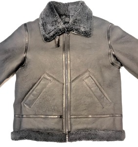 Genuine Leather <b>Shearling</b> Aviator <b>Jacket</b> <b>Men's</b> Premium Sheepskin Fur Winter Coat Warm Luxury Outerwear Style - Product Image 1