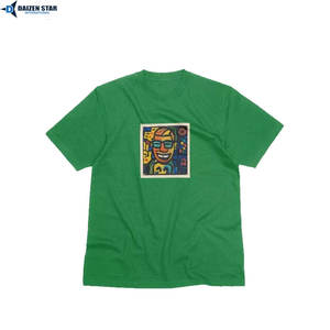 Camisetas al por mayor para hombre, de poliéster/algodón, ecológicas, de secado rápido, transpirables, de manga corta, holgadas, lisas, informales, con cuello redondo, de seda - Product Image 5